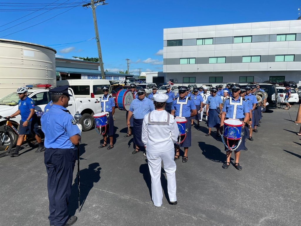 Musicians from U.S. Pacific Fleet marched alongside the Samoa Police and Band to raise the Samoa flag. Music is truly the universal language. 🎶

#PacificPartnership2023 #PP23 

@usnavyband @samoagovt