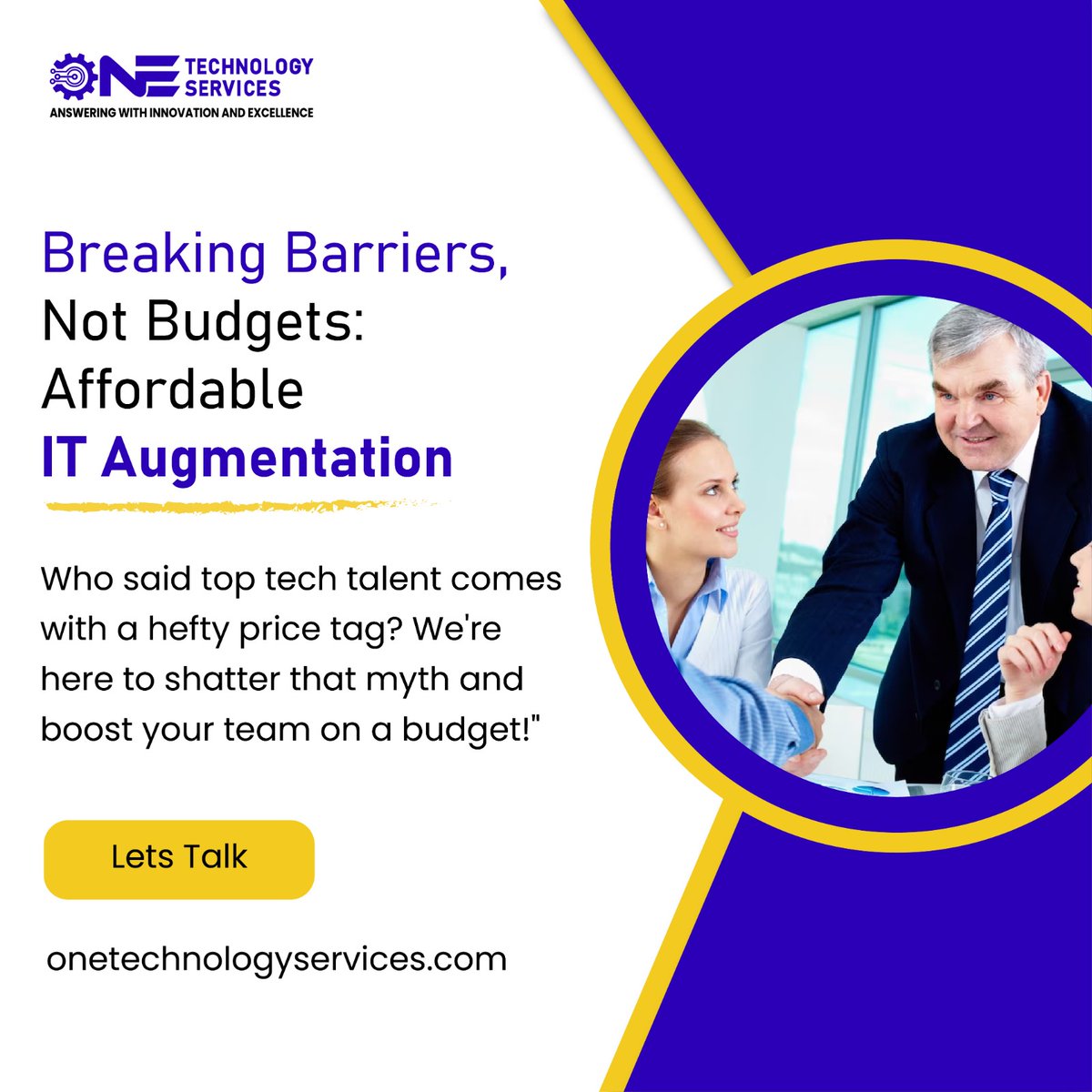 ONETechnologySr's tweet photo. Discover the Power of Affordable IT Augmentation. 
Our cost-effective IT solutions are proven to boost productivity by 25%, reduce downtime by 30%, and cut IT costs by 20%.

Ready to achieve more with less? Let's Talk!

⬇️
https://t.co/xdhRVKLkfP https://t.co/zrWXUSfhao
