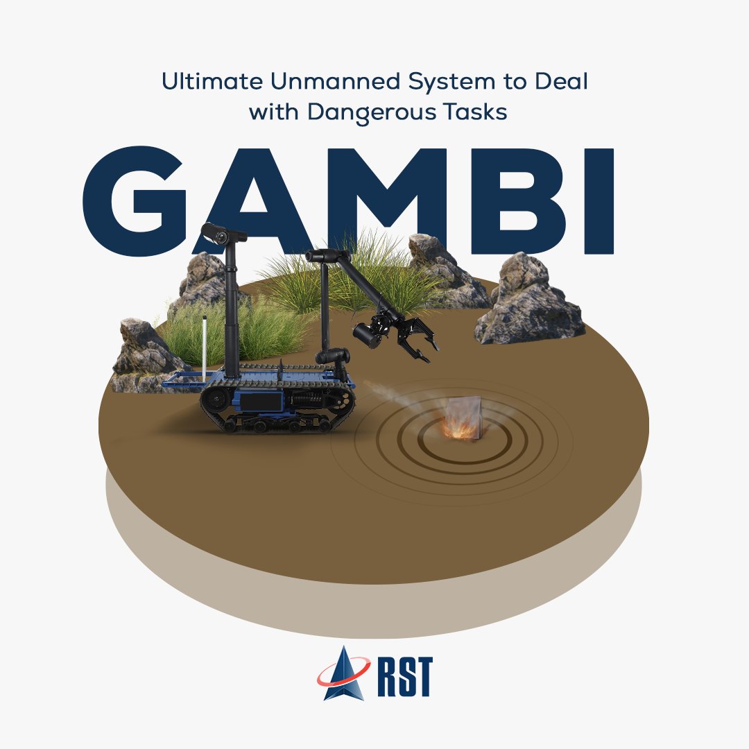 rsttechnology's tweet photo. GAMBI which is a remote-controlled, unmanned system, can be easily integrated with mission-specific equipment and can be used in many areas such as explosive device detection and destruction, reconnaissance and surveillance. +++ https://t.co/mIrpAQz2G6