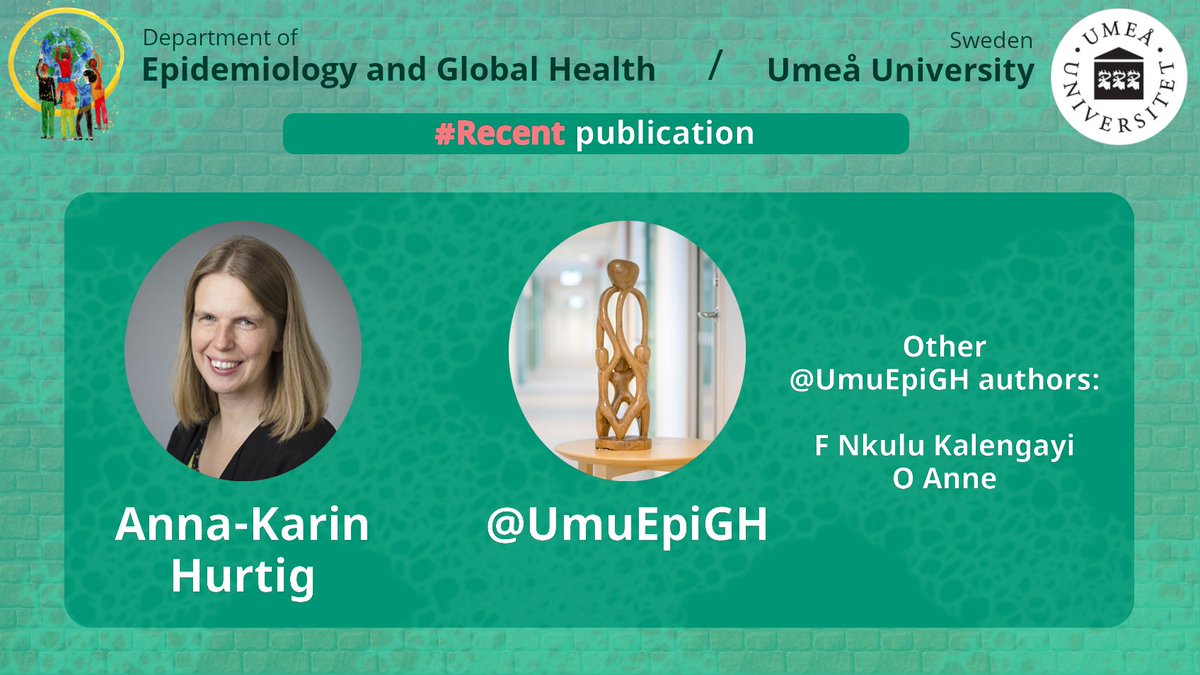 UmuEpiGH's tweet photo. 'HIV ended up in second place' - prioritizing social integration in the shadow of social exclusion : an interview study with migrants living with HIV in Sweden
➥
Faustine Nkulu Kalengayi 
Ouma Anne 
Anna-Karin Hurtig 
https://t.co/OKH1WtUw3b https://t.co/qK5d5sEeZS