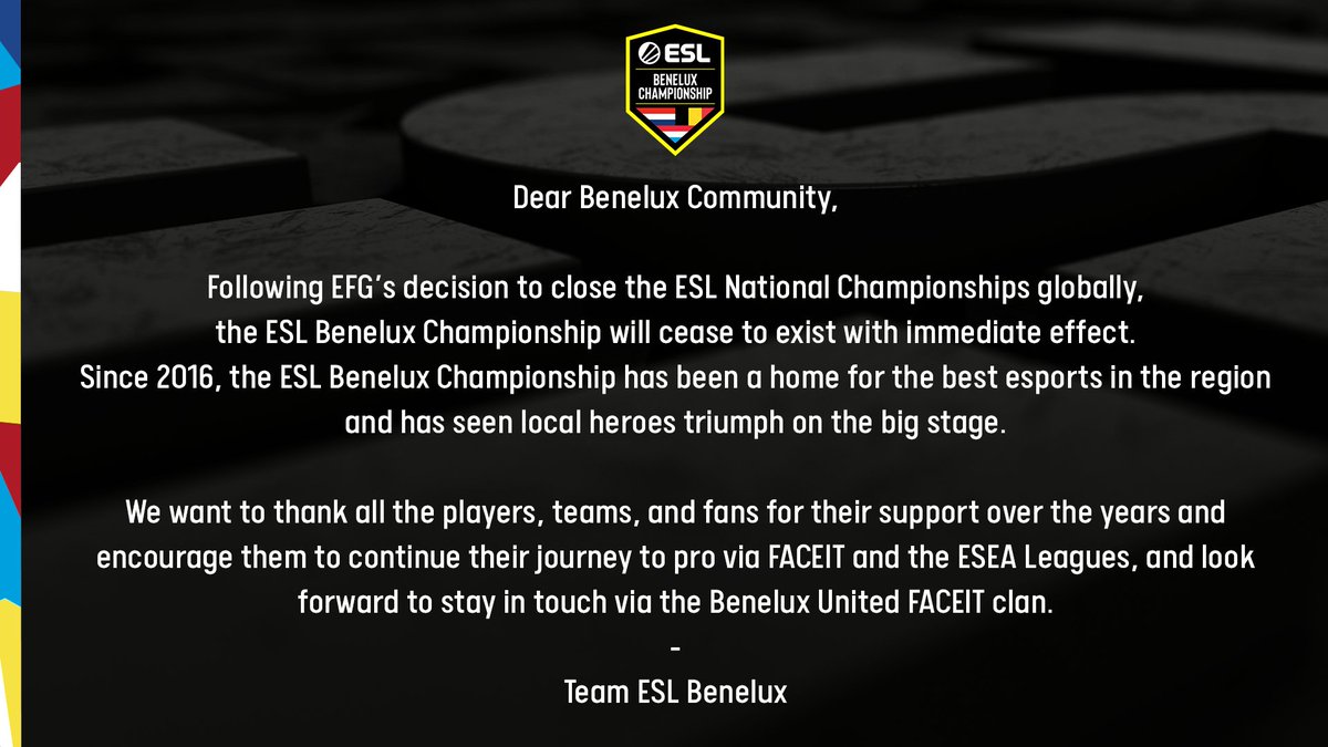 ESL Benelux tweet media