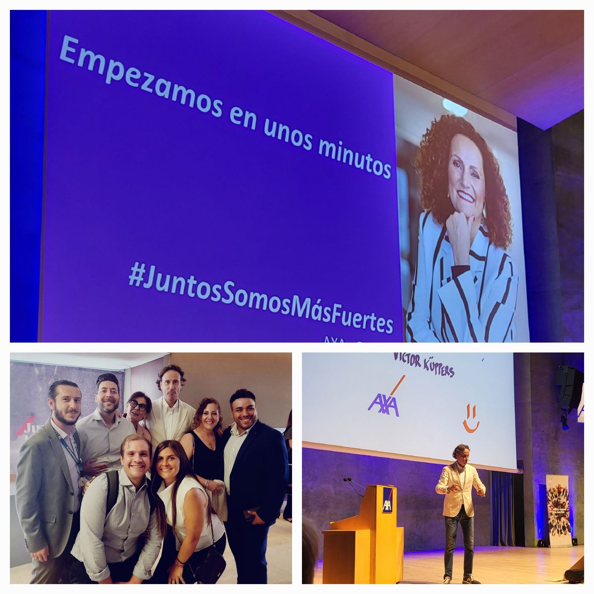 Jornada excelente Town Hall.
#JuntosconOlga 
#JuntosSomosMásFuertes
ONE AXA todos los colaboradoes de Axa Seguros y Gacme.
Acompañados por <a href="/victorkuppers/">Victor Kuppers</a>, imprimiendo entusiasmo y positivismo.