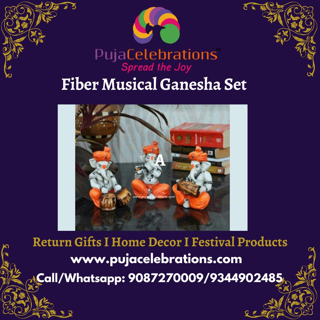 pujacelebration's tweet photo. Fiber Ganesha Musical Set
Shop online: https://t.co/9mnuBjhDBa
Call @ +91- 9344902485 / 9087270009
Subscribe to our YouTube channel : https://t.co/uTM9nMx1lm
#pujacelebrations #vinayakachaturthi #ganesha #homedecor #onlineshopping #idols #showpieces #ganapathiidols https://t.co/2Bc8OaKeKs