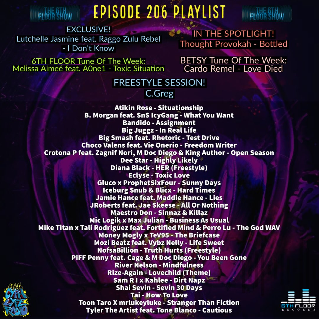 Episode 206 #ComingSoon (19/09/23) #The6thFloorShow

<a href="/CrotonaP/">Crotona P</a> <a href="/mdocdiego/">M DOC Diego</a> <a href="/kingauthor83/">King Author</a> <a href="/thatdudespits/">Mike Titan</a> <a href="/Talirod79/">Tali Rodriguez</a> <a href="/PerroLouie/">Perro Lu</a> <a href="/iceburg_snub/">Iceburg Snub 👑</a> <a href="/therealblicx/">Blicx</a> <a href="/jamiehance_/">Jamie Hance</a> <a href="/JaeSkeese/">Ground Level Era</a> <a href="/MaestroDonMusic/">Jay-Near</a>