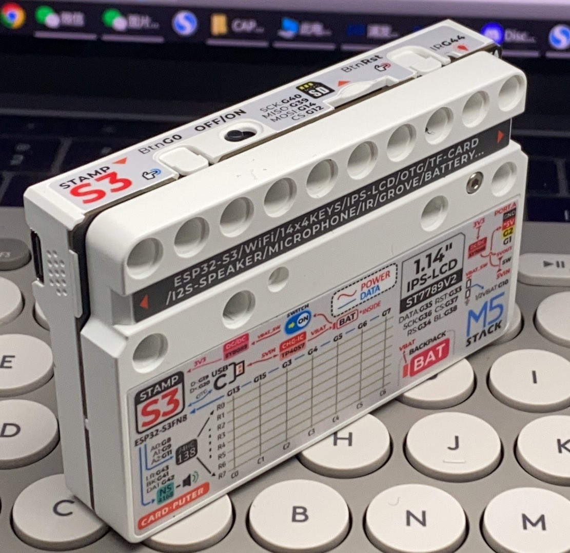 M5Stack's tweet photo. Cardputer packaging ing https://t.co/hfjlEiAv5B