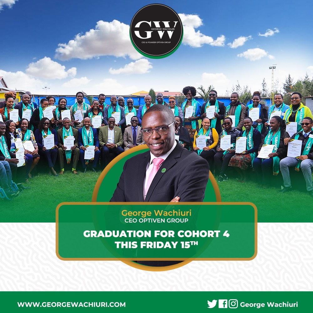 georgeoptiven's tweet photo. Get ready to witness the culmination of greatness today at GMC Place - Kitengela  as Cohort 4 mentees of the George Wachiuri School of Mentorship are set to graduate

Having been mentored for the last 6 months and positively impacted in career, personal and entrepreneurial fields, the graduates are ready to shine. 

Hats off to the achievers! Now embark on a mission to reshape the world. 

 #GWMentorship
