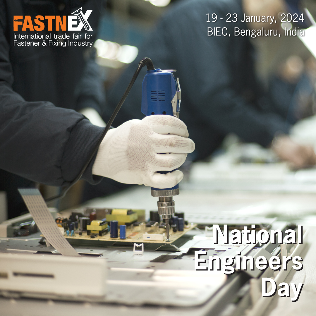 FASTNEX_India's tweet photo. On this particular day, we salute the engineers at Fastnex India for their tireless efforts and groundbreaking achievements. Happy National Engineers Day!

.
.
#FASTNEX2024 #BIEC #IMTEX #Fastnex #IMTMA #MesseStuttgart https://t.co/Gkl7k6F6ny