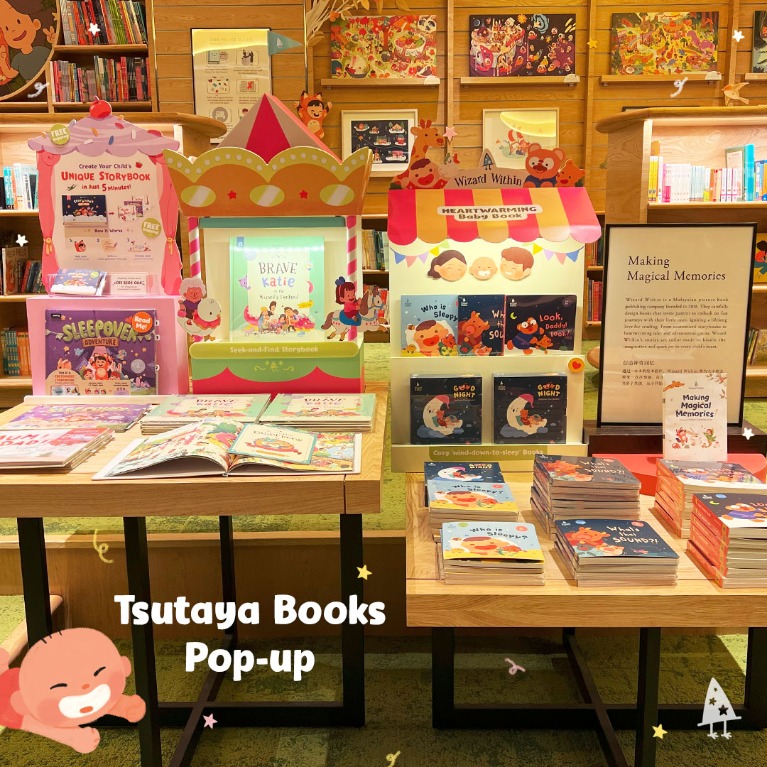 WizardWithin's tweet photo. 🎉 Join Us at Our Pop-Up Store in Tsutaya Bookstore! 📚

Our Tsutaya pop-up event runs until November 4, Sunday.🗓️ If you're in the area, we invite you to swing by and take a look.😉 

📍 Location: Tsutaya Bookstore, Kids’ Gallery, Pavilion Bukit Jalil

See you there! 🌟 https://t.co/FD7kZpROKd
