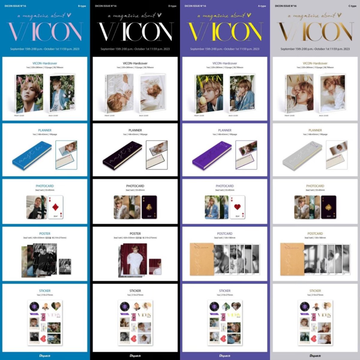 goldent_shop's tweet photo. PO - DICON VOLUME N°16 V

Ada 4 version ya A B C D

1,050,000 est 2kg shipping tax kr ind

#diconvolume16 #diconv #taehyungdicon #diconv #dicontaehyung #DICON https://t.co/AbzyutdtXt