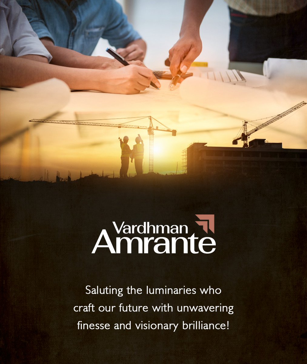 Celebrating the creators of skylines and the makers of dreams,
Vardhman Amrante wishes you all a very Happy Engineer's Day.

#VardhmanAmrante #HappyEngineersDay #BuildingTheFuture #EngineersDay #RealEstateMasters #BuildingDreams #RealEstateInnovators