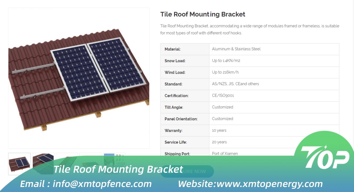 LIJUANYU4's tweet image. 📣New Product: Tile Roof Mounting Bracket

♻️Tile Roof Mounting Bracket, accommodating a wide range of modules framed or frameless, is suitable for most types of roof with different roof hooks.

#solarpanel #solarmountingsystems #solarmountingsolutions #solarbracket