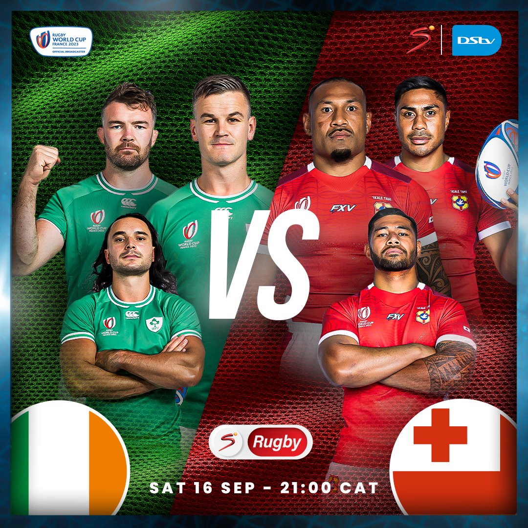 Its Ireland vs Fiji on Match 2 of the #RWC2023 @21:00 on CH 231 #DStvEswatini