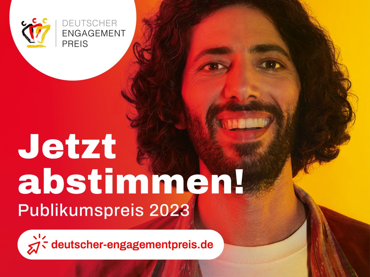 💚SEI JURY! Bis 24. Oktober mit einem Klick beim Publikumspreis des Deutschen #Engagementpreises den ehrenamtlich Engagierten „Danke“ sagen. Auch rund 100 Projekte im Umwelt- und Tierschutz am Start! 👉deutscher-engagementpreis.de/publikumspreis