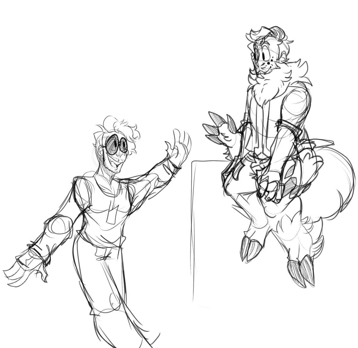 KevinZheChair's tweet photo. Some sketches of my bby boy Nylon and his friend Bing lol 

 #markiplier #iswm #dontopenthedoor #iswm2 #markiplieregos #eldritchiplier #markipliertv #marktwt #bingiplier https://t.co/awBvhv6FES
