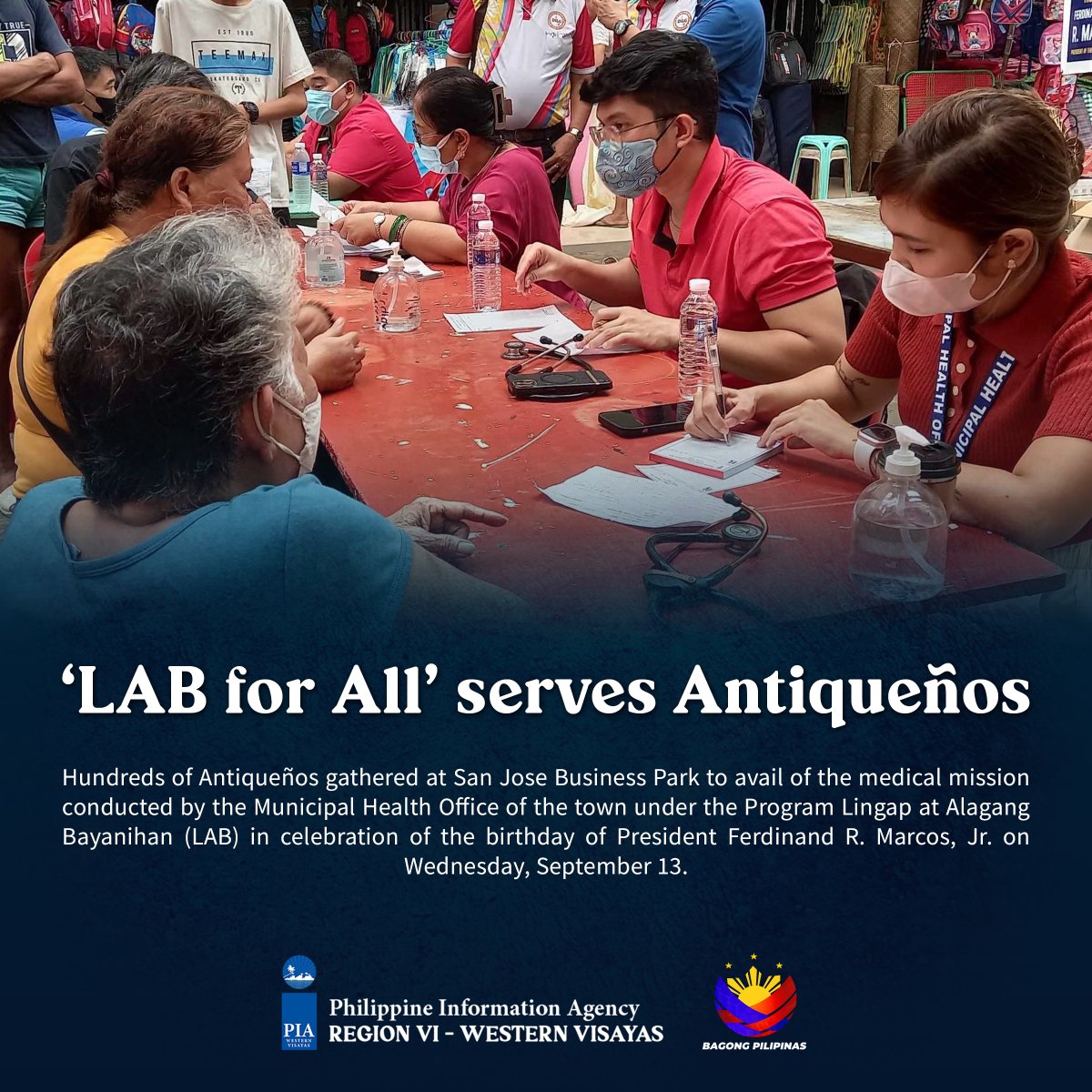 PIAR6govph's tweet image. San Jose de Buenavista mayor Elmer Untaran personally checked the venue to ensure the smooth conduct of the medical mission which is open not only to the people of San Jose but also from other towns.

Full story: pia.gov.ph/news/2023/09/1…

#PIAWesternVisayas
#PBBM #LABForAll