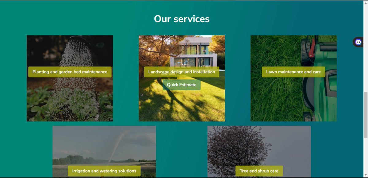 WebDevAugust's tweet image. On day four of creating GardenEasy,  the services section of the Angular web app is almost complete, final touches coming up.  Next up, we will be focusing on the testimonials section. Stay tuned for more updates! #GardenEasy #WebApp #GardeningMadeEasy