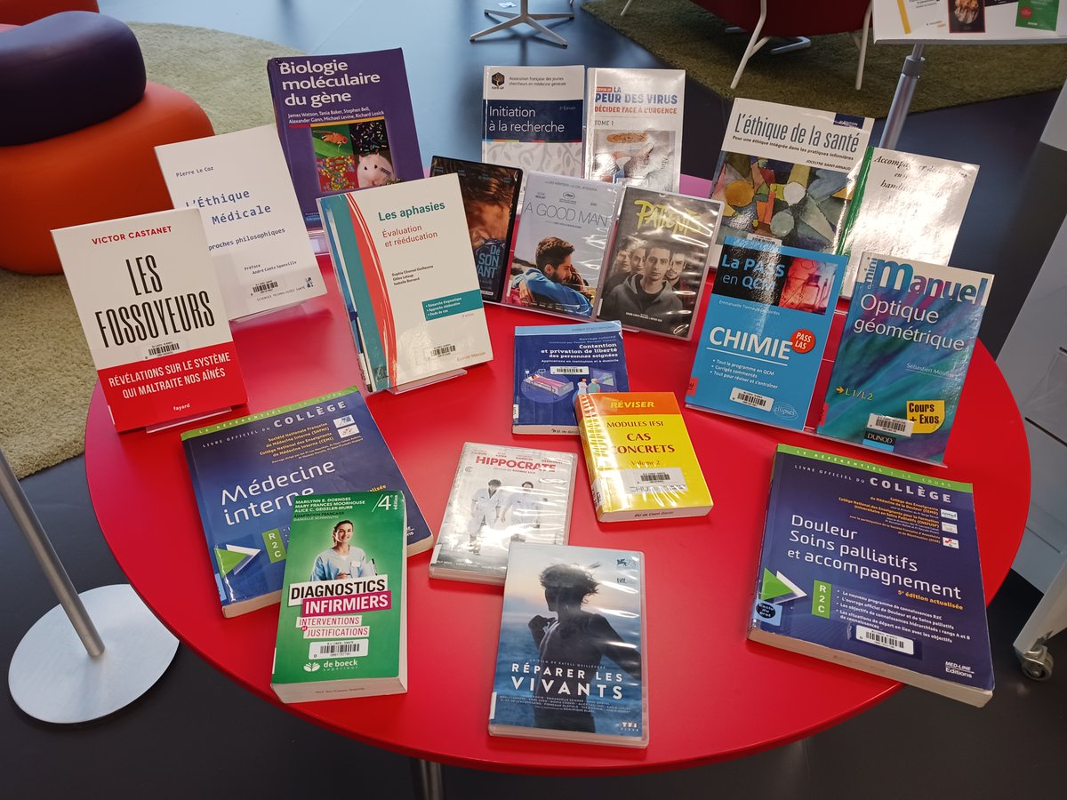 BibSante's tweet photo. Venez découvrir au 1er etg de @BibSante les documents les plus empruntés de l'année universitaire 2022-2029

➡️https://t.co/L9VViEdYmK https://t.co/zwRCvtPDHV