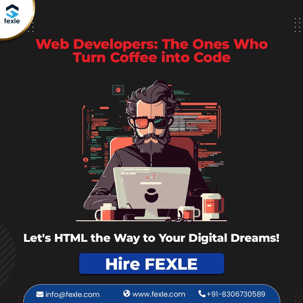 fexle_services's tweet image. Web developers, we're scripting our way into the weekend with some HTMLarious vibes! As the week's code compiles into the past, we're set to enjoy some well-deserved weekend relaxation. 🚀🎉
#WebDevWeekend #CodeCrush #WeekendVibes"
