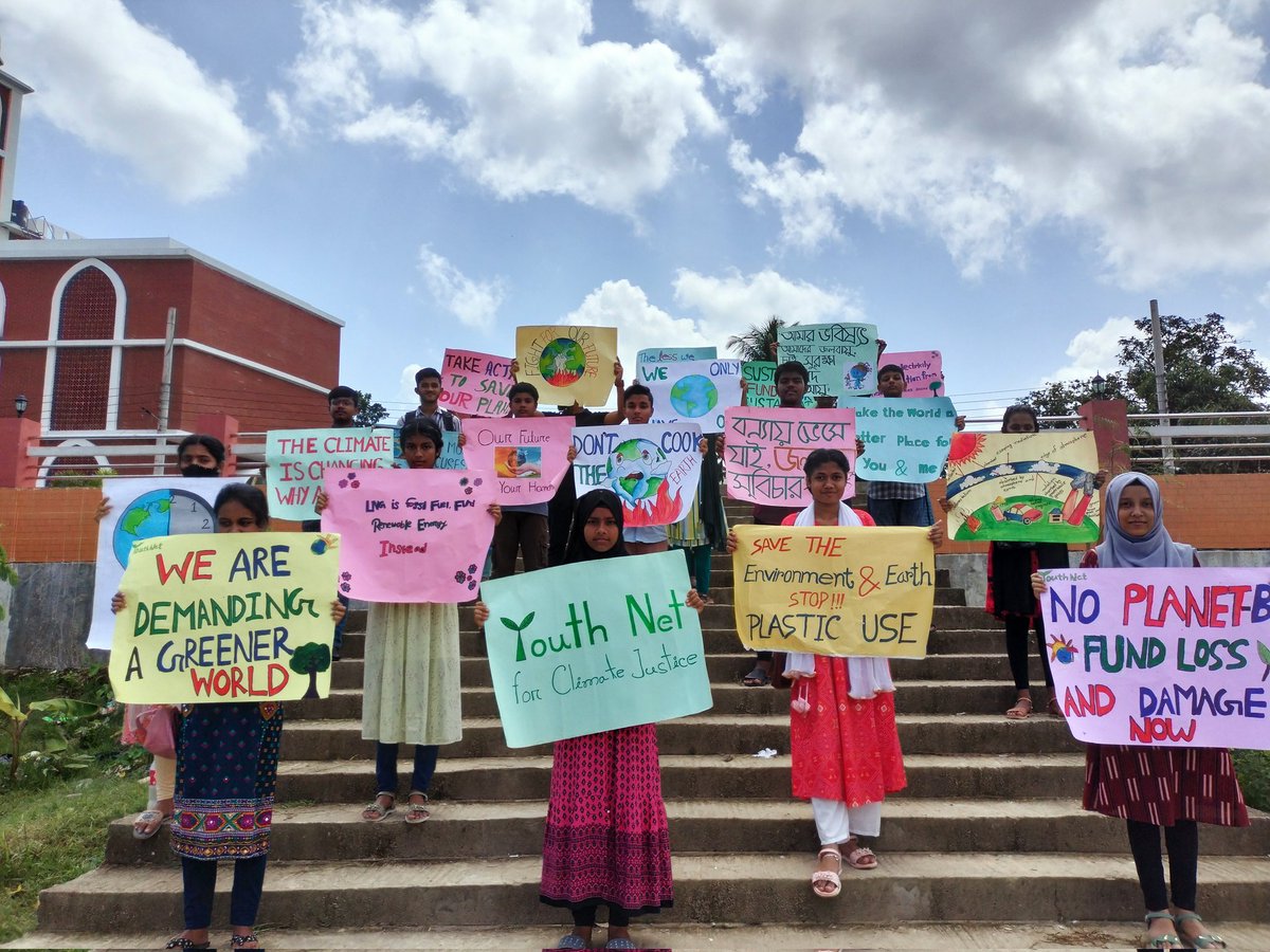 Dipro_Dhar's tweet photo. 🌏 Urgent Call to Action 🚨 Youth activists in 🇧🇩 are sounding the alarm on the #climate crisis! 
It's time to STOP financing fossil fuels and INVEST in renewable energy, embrace #JustTransition. Our future depends on it! 💪🌱 
#EndFossilFuel #fridaysforfuture 
#ClimateCrisis https://t.co/wbg0B0bisr