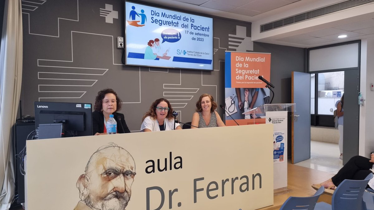 Avui II Jornada de Seguretat del Pacient, amb el lema “Donem veu als pacients”, empoderant pacients i professionals per una atenció segura #nursingteam @icsebre <a href="/hvcinta/">HTVC</a>