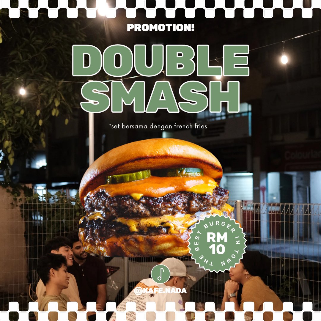 AsalGombak's tweet photo. PROMO DOUBLE SMASH BURGER SET BERSAMA FRENCH FRIES GUYS ❗️ CUMA RM 10 SAHAJA ❗️ KAMI ULANG CUMA RM 10 SAHAJA ❗️ KHAS UNTUK FOLLOWERS ASAL GOMBAK ❗️💥

Port lepak santai dengan kawan vibe ala cafe guys.

📍 Lokasi Taman Samudera Batu Caves je guys : https://t.co/ofnSZJeJgO https://t.co/FlOC7Sui5P