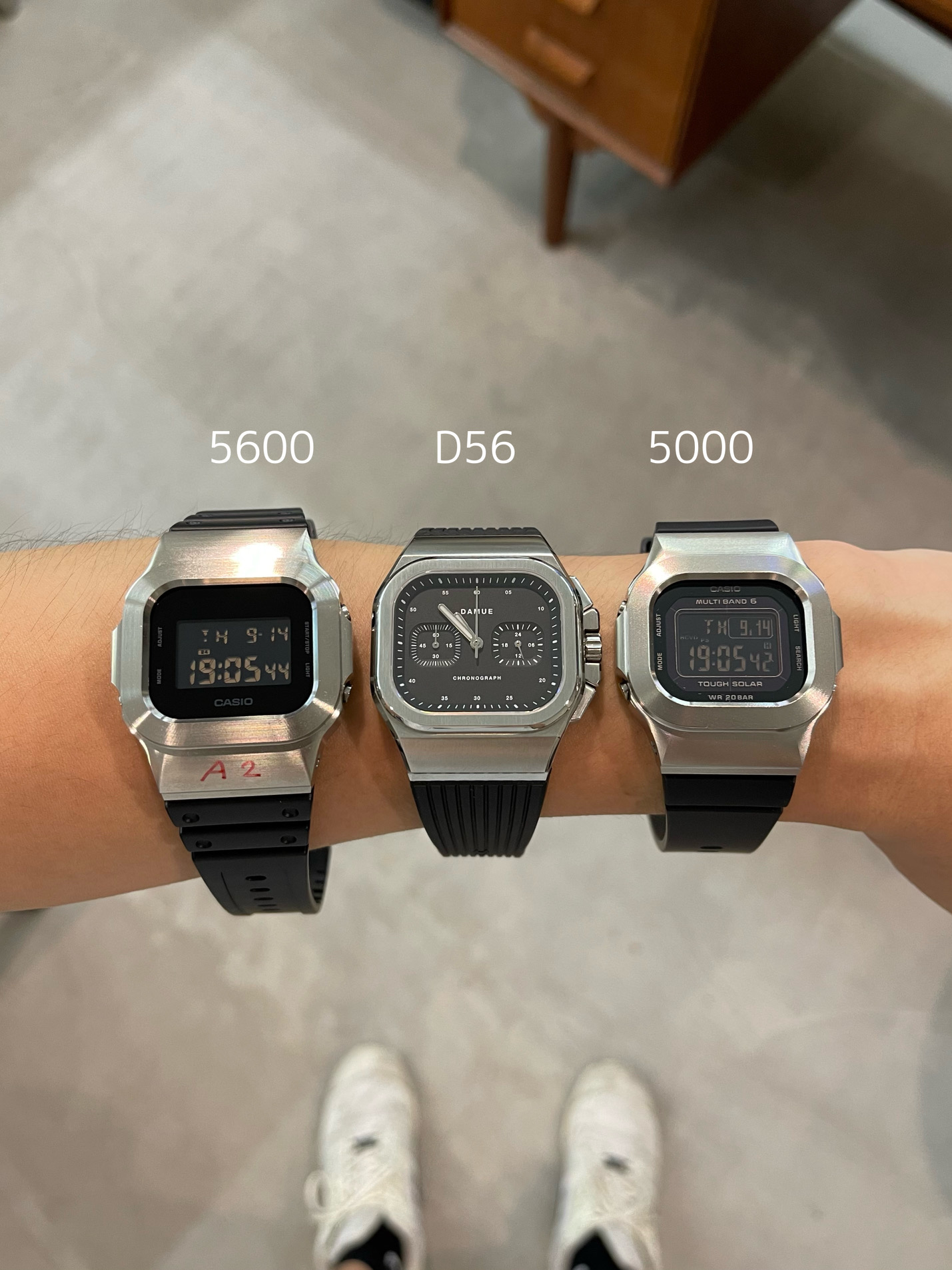 時計 DAMUE D56 Chronograph Black Damue D56 Chronograph