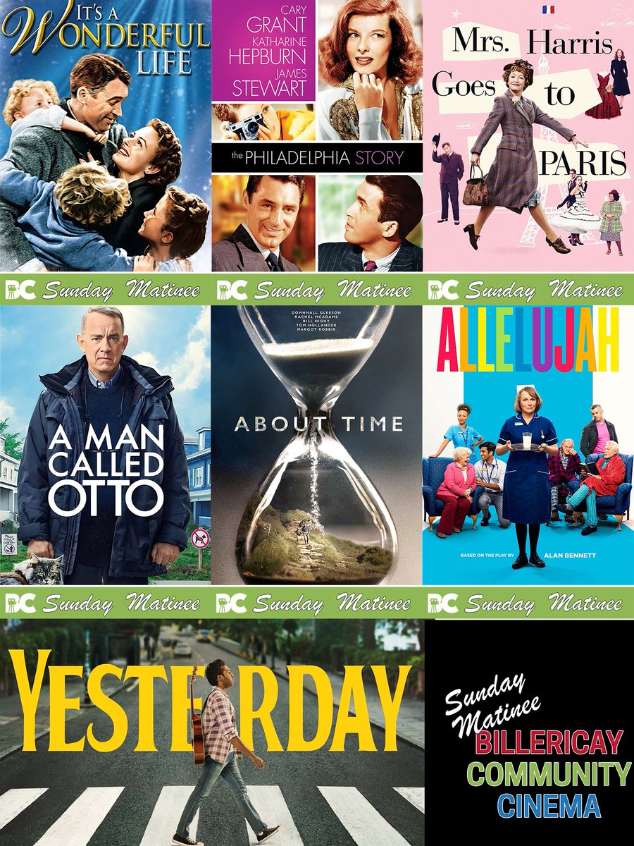 If you fancy a bit of company Sunday Matinees are for you.  You can be sure of a warm welcome from our  Volunteers - along with a cuppa, a slice of cake, a natter and a great film.  Our new season has just been revealed;we have some amazing films for you to enjoy #Billericay