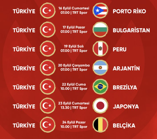 #FileninSultanları Türkiye kadın voleybol takımının 2024 Paris Olimpiyatları elemeleri maç programı...