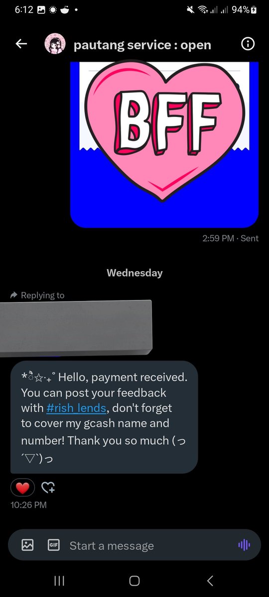 nikinshmragf's tweet photo. thank you @rishlendss for letting me borrow your money. Nakakahelp po siyaa pag may urgent na need ipay
#rish_lends https://t.co/7Bz2jozUu9