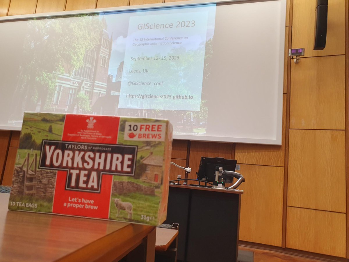 GIScience (@giscience_conf) on Twitter photo Good morning!! Anyone else in need of a nice cup of tea after the conference dinner ... <a href="/YorkshireTea/">Yorkshire Tea</a> Good morning!! Anyone else in need of a nice cup of tea after the conference dinner ... <a href="/YorkshireTea/">Yorkshire Tea</a>