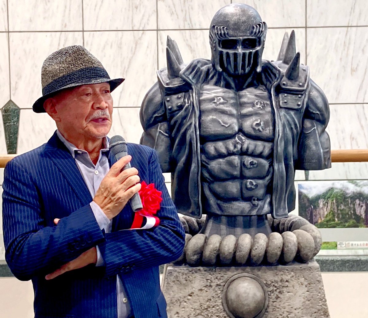 北斗の拳×佐久市』40周年記念事業・ジャギ胸像建立】 『北斗の拳』原