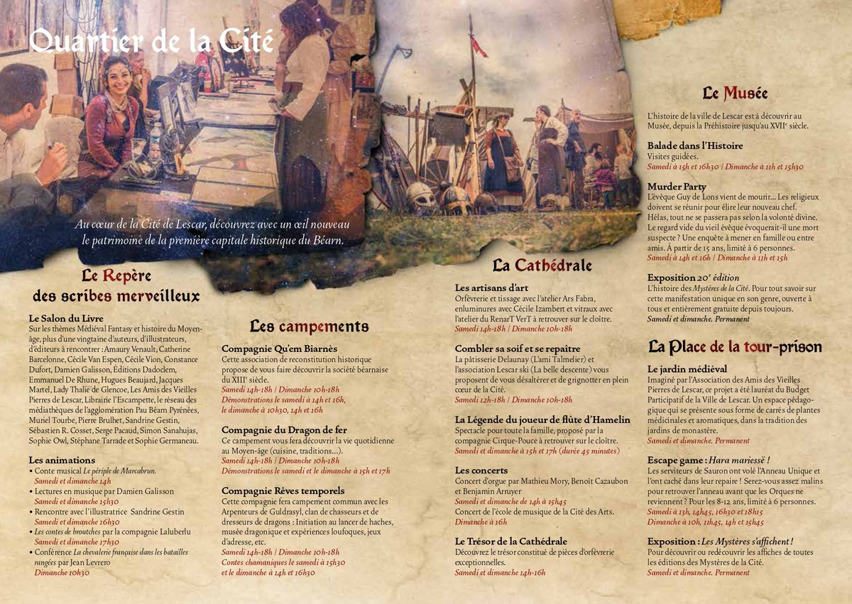 Barcelonne1's tweet photo. Demain, samedi 15 septembre à partir de 14h, à LESCAR!
#festival#médiéval#romans#animations#spectacles#dédicaces#moyen-âge#littérature# https://t.co/ztEYLpo7TM