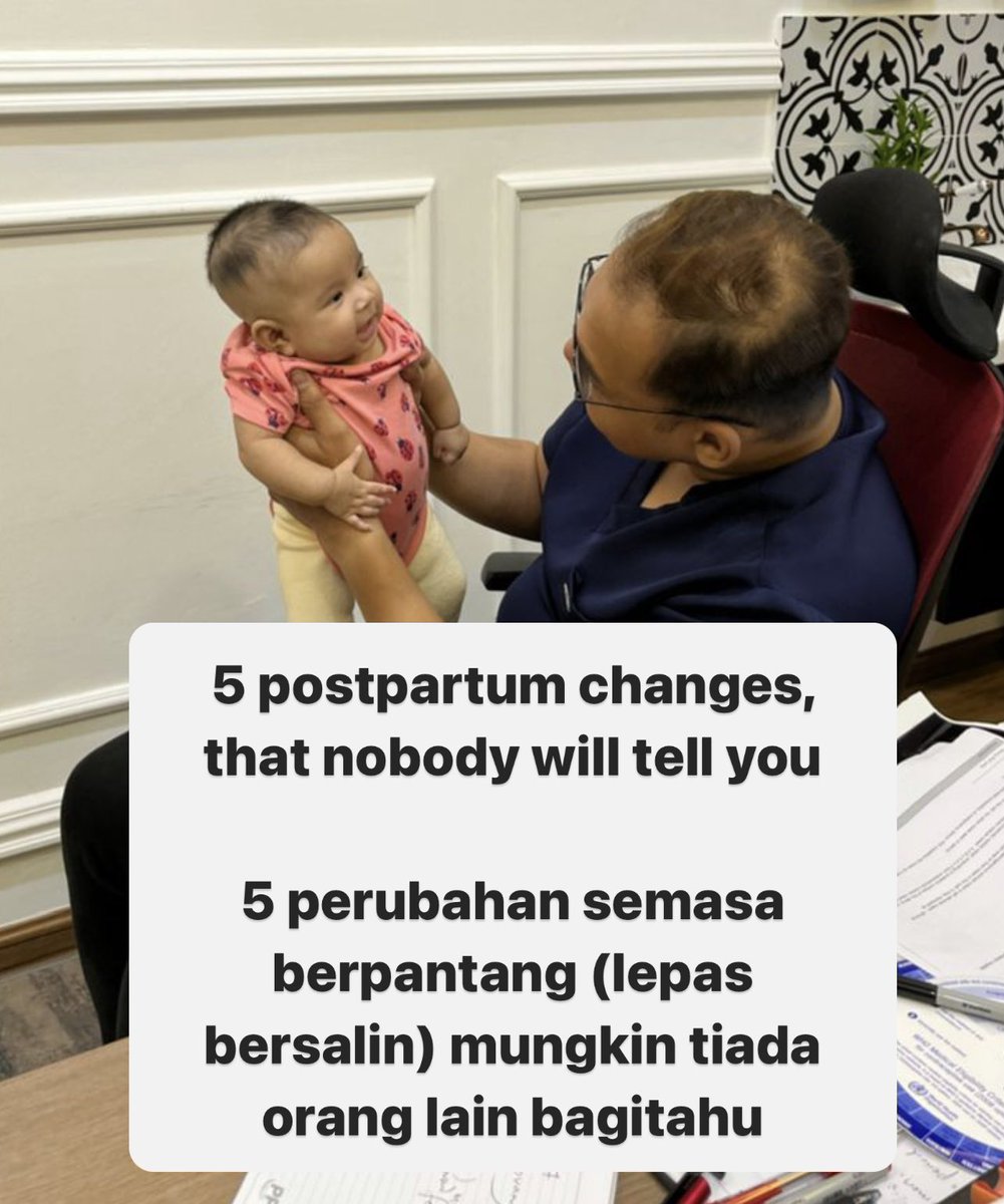 5 things that happened postpartum, that nobody will tell you

5 perkara yang lazim terjadi ketika postpartum (selepas bersalin), yang mungkin tiada orang bagitahu

Jom follow this thread ! 

#postpartumhealth #postpartum #postpartumbody #afterbirth