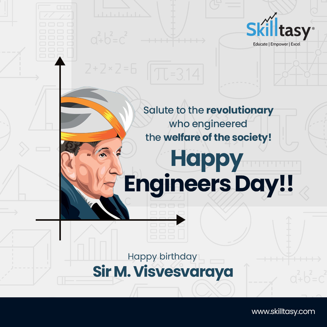 Salute to the revolutionary who engineered the welfare of the society!
HAPPY ENGINEERS DAY!!
Skilltasy wishes Happy Birthday Sir M. Visvesvaraya
#corporatestaffing #corporatetraining #skills #event #SAPBASIS #sapbasislife #engineering