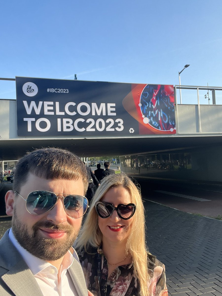 maria_aguete's tweet photo. Day 1 at #IBC2023 with the incredible @MediaEntMax 🔥🔥🔥@IBCShow 
Come to the forum at 12.15 and after the VIP lounge at 1pm @OmdiaHQ #omdia https://t.co/MTj7psgrBB