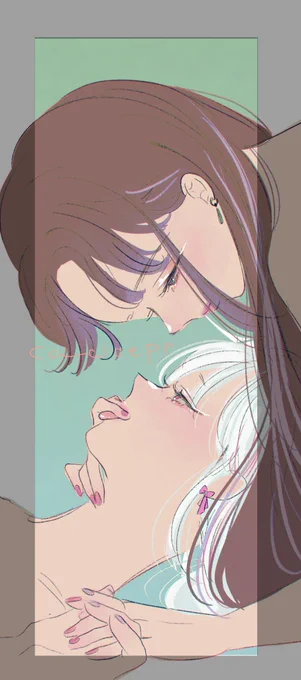 かわいいのとお互いにベタ甘な関係が大好き#私の作品知ってもらえたら幸せの極み  #創作百合 
