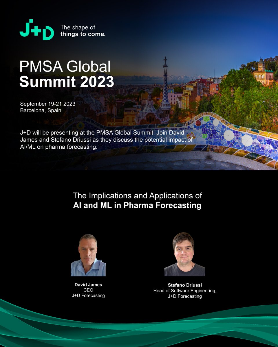 JDForecasting's tweet photo. Just 1 week until the Pharmaceutical Management Science Association (#PMSA) Global Summit!

We will be joining industry leaders on stage to present on #AI and ML in Pharma Forecasting as part of the exciting agenda.

Check out the full agenda here: https://t.co/vPhWQa2Vdm https://t.co/HZ82d9lCnU