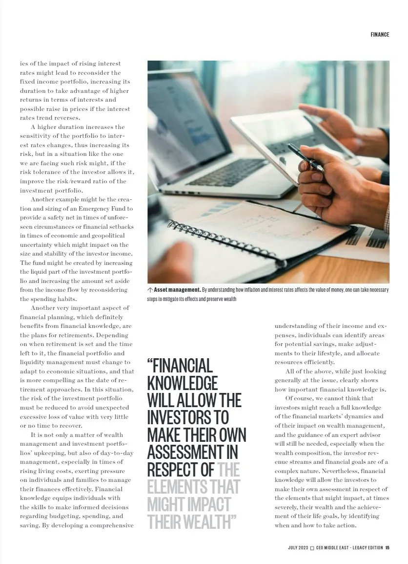 AbsoluteComm's tweet photo. CEO Middle East - Roberto D'Ambrosio on 'Importance of Financial Knowledge to safeguard one’s future' #Robertod'ambrosio #axioryglobal #ceomiddleeast #absolutecommunications

Emagazines - Emagazines News in Middle East - CEO Middle East (https://t.co/gvnSTH25M3) https://t.co/t5lQSyisLG