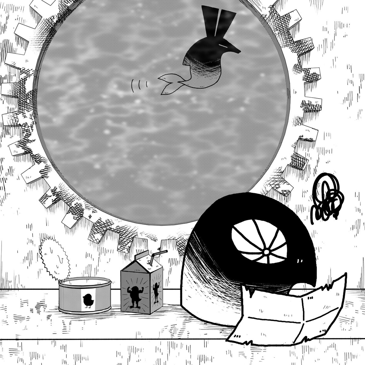 この海域には変な泳ぎをする魚がいるらしい
#ENNEAD
#ホルセト 