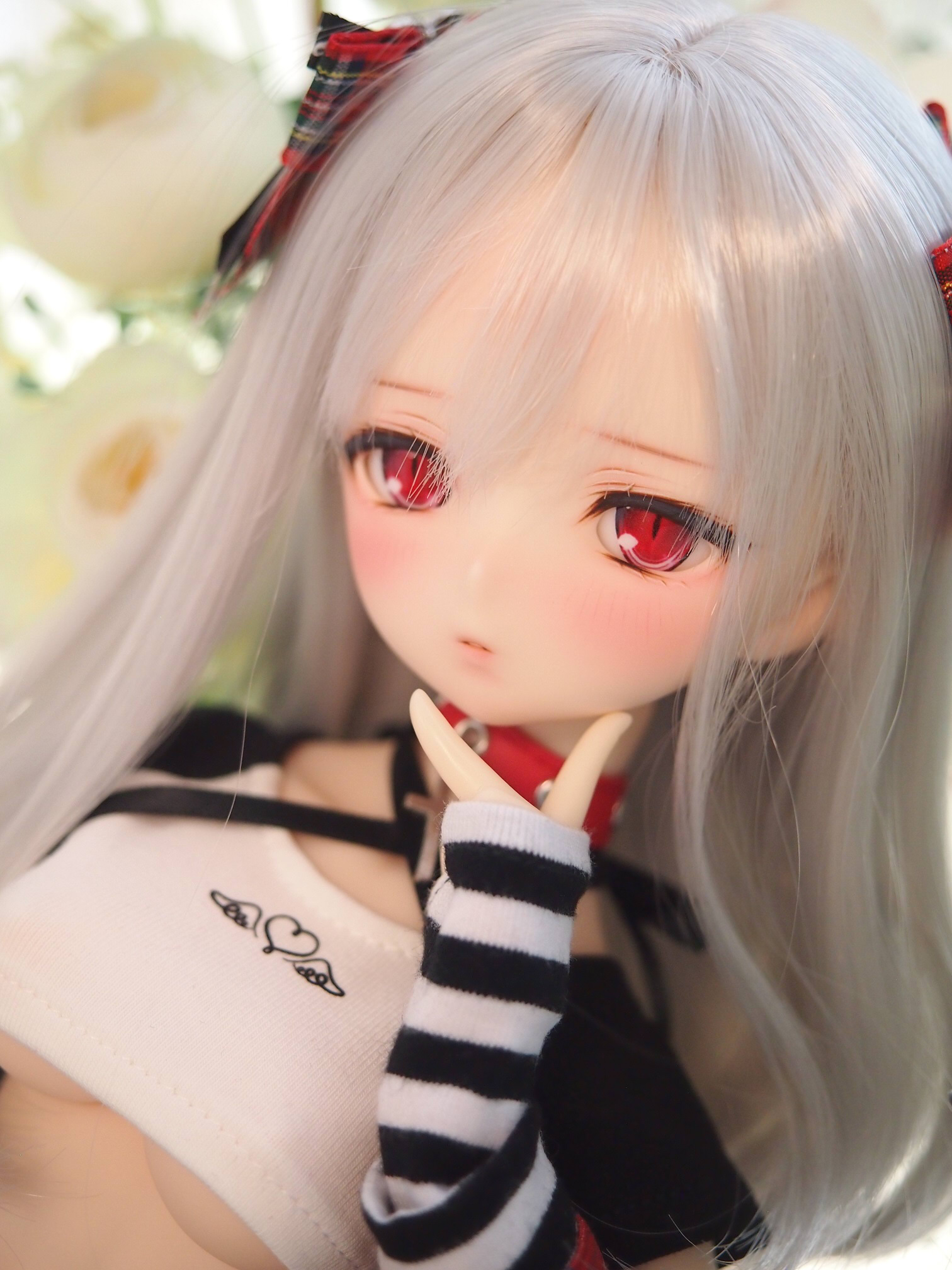 1⁄4ドールヘッド imomodoll MIKO カスタムヘッド セミホワイト肌＋
