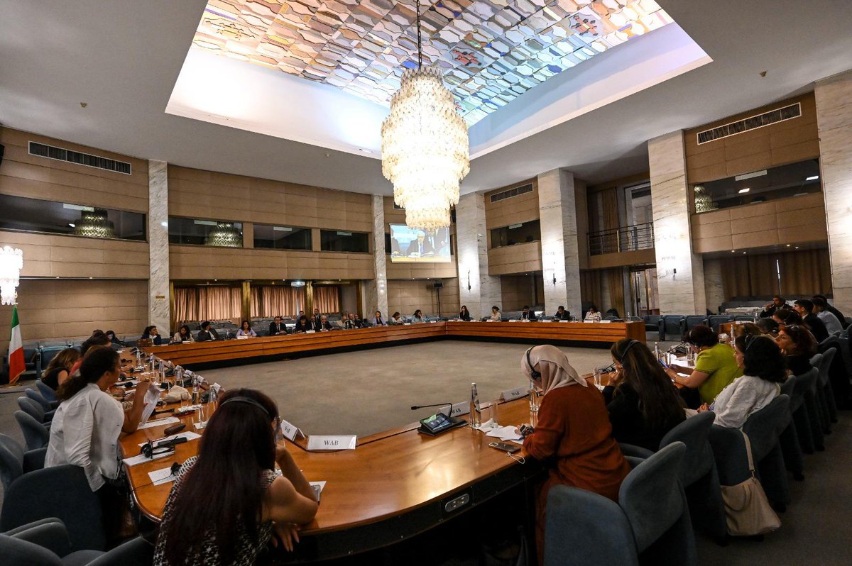Mediterranean Women Mediators Network (@mwm_network) on Twitter photo Last week, @MWMN was actively engaged in an exchange with the Syrian Women Advisory Board (#WAB), focusing on women's inclusion and participation in political processes, #Syria and regional dynamics. This exchange culminated in a high-level round-table at <a href="/ItalyMFA/">Farnesina 🇮🇹</a>. 🌍 Last week, @MWMN was actively engaged in an exchange with the Syrian Women Advisory Board (#WAB), focusing on women's inclusion and participation in political processes, #Syria and regional dynamics. This exchange culminated in a high-level round-table at <a href="/ItalyMFA/">Farnesina 🇮🇹</a>. 🌍