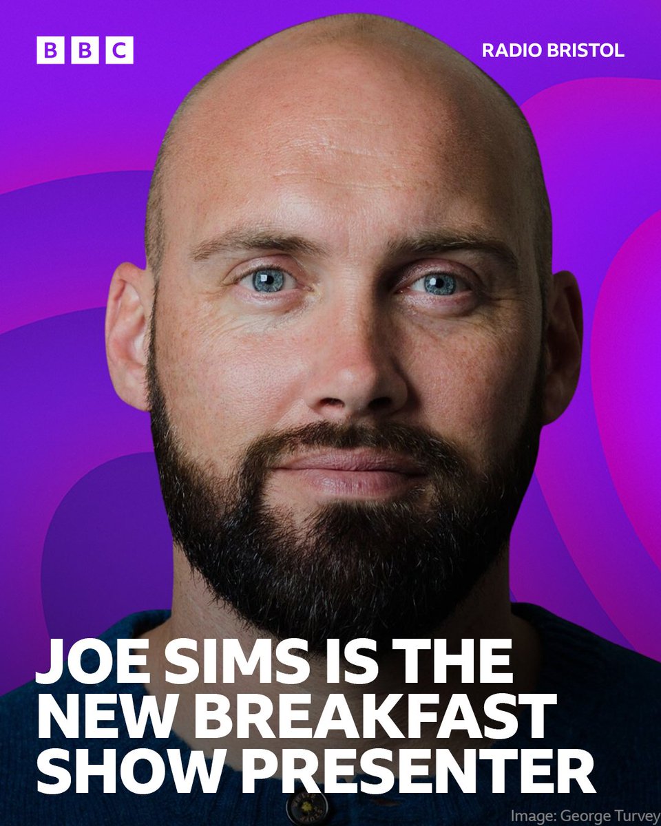 🚨 BIG BBC RADIO BRISTOL NEWS 🚨

Bristol actor, director &amp; all round lovely man Joe Sims will be our new breakfast show presenter!