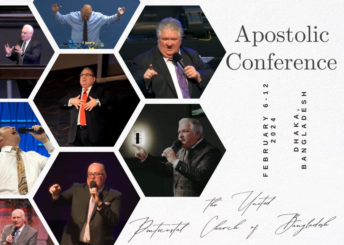 JamesCorbin238's tweet photo. Apostolic Conference (February 6-12, 2024)
Dhaka, Bangladesh
Speakers;
Rev. Mark Morgan
Rev. Jeff Morgan
Bishop Paul Sharp
Rev. Joe Harrod
Rev. JR Arango
Rev. Mike Mendenhall
Rev. Charles Robinette
Rev. Santos Navarrete
Rev. Stacey Wiley
Rev. James Corbin
(More to be announced.) https://t.co/7WUW7YNbYG