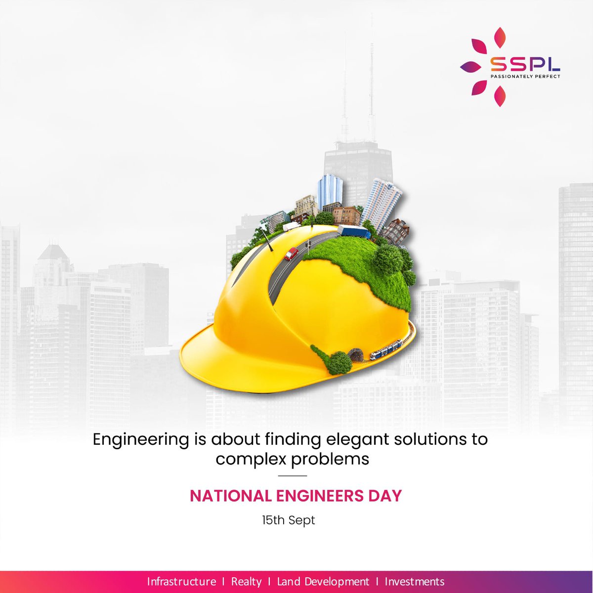 sspl_group's tweet photo. Happy Engineer's Day. Warm regards to all engineers who have poured their hearts and souls into their job in order to build revolutionary innovations!
#ssplgroup #EngineersDay  #realestate https://t.co/p7YD8y4M5Z