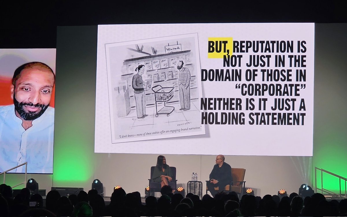 Razor_PR_Agency's tweet photo. @dustin_chick  shares that reputation is not some that just sits with corporate! ... Getting 'UpClose&amp;Personal' with #Reputation at the @imcconference https://t.co/ySDZnpWnEy