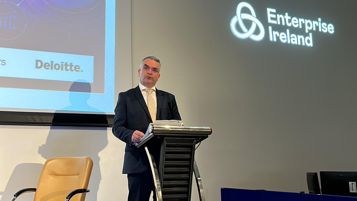 BPFINews's tweet photo. Minister @daracalleary delivers the opening remarks at today's #FinTechNation 2023 which will explore the current and future FinTech landscape in Ireland, in light of the rapid growth and innovation in the FinTech ecosystem. https://t.co/7vmWXGHQp8