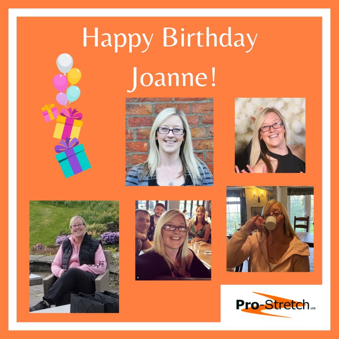 Prostretch's tweet photo. Wishing Joanne, our Head of Marketing Materials a very Happy Birthday! From all your friends at Pro-Stretch Trims International! 🧡
Hope you have an amazing day! 🎂 🎈 🥳
#prostretchuk #trims #happybirthday #birthday #birthdaygirl #birthday #officebirthday #marketing https://t.co/BojoCqVede