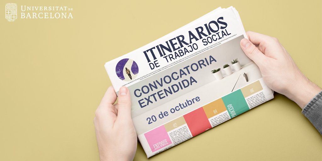 📢 Convocatoria extendida para la recepción de artículos: 20 de octubre. Más información: itinerariosts.com #TrabajoSocial #treballsocial #gizartelana #traballosocial #socialwork #c4p #callforpapers