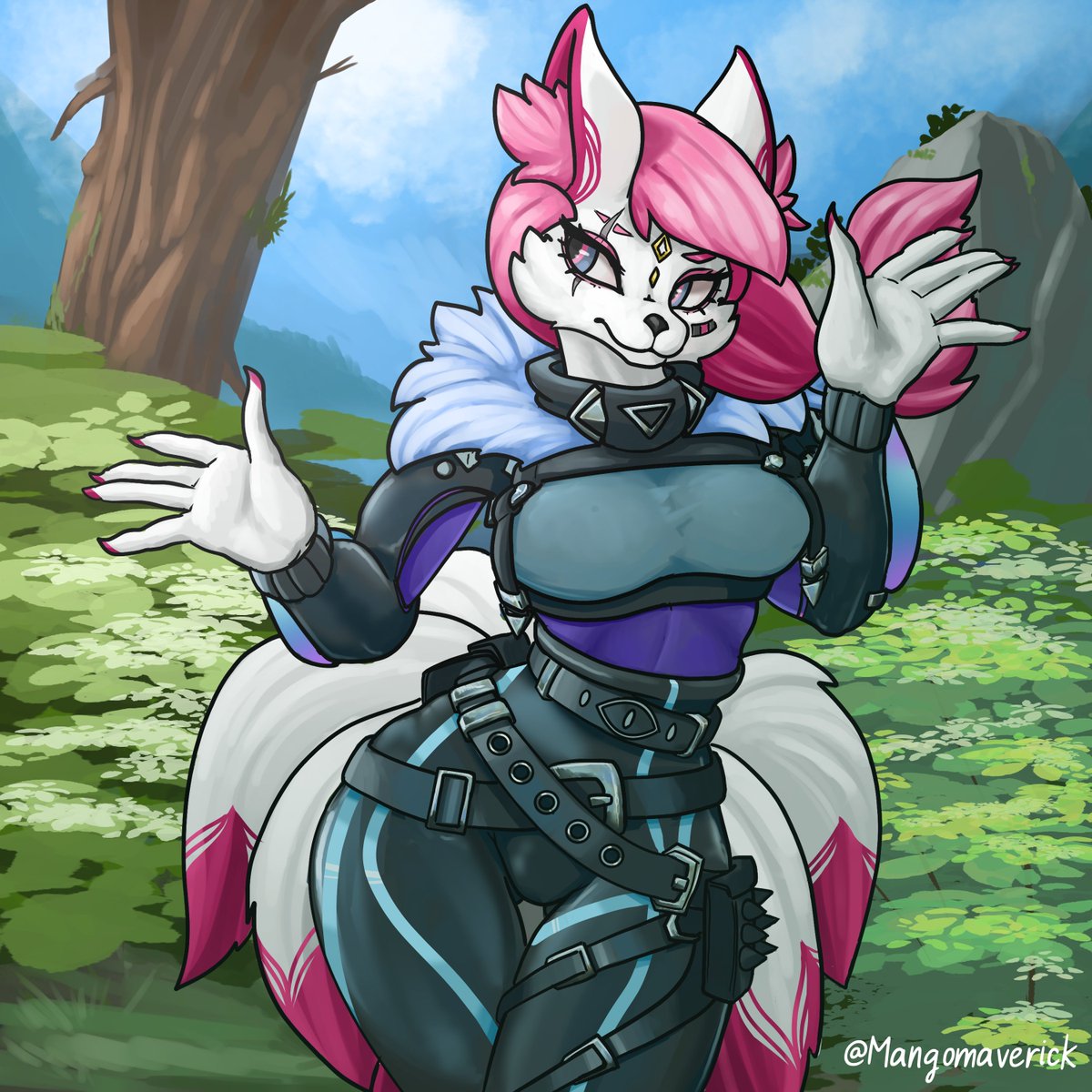 Not enough Kimiko artwork imo, so here is a highwire kimiko fusion for y'all #furry #furryartist #furryart #FortniteFanart #fortnite