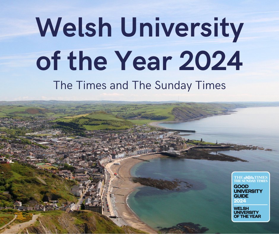 Aberystwyth University (@aberuni) on Twitter photo 🏆 Welsh University of the Year 2024 🏆
🎉 We are thrilled to announce that Aberystwyth University has been named The Times and The Sunday Times’ Welsh University of the Year 2024.
👉 Read the full story: bit.ly/45S3Cde 🏆 Welsh University of the Year 2024 🏆
🎉 We are thrilled to announce that Aberystwyth University has been named The Times and The Sunday Times’ Welsh University of the Year 2024.
👉 Read the full story: bit.ly/45S3Cde